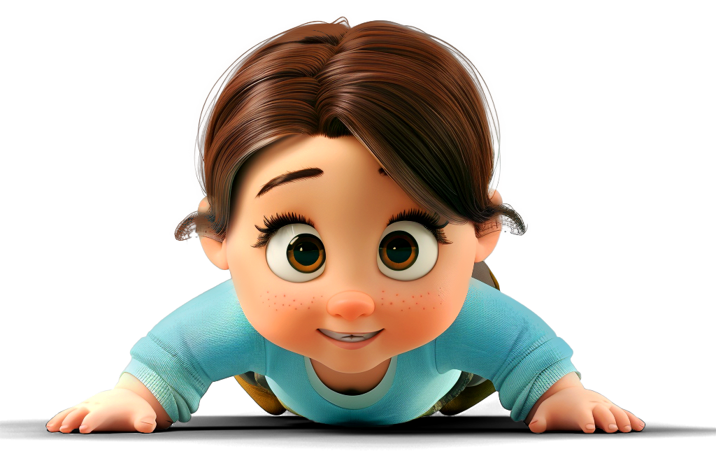 baby crawling