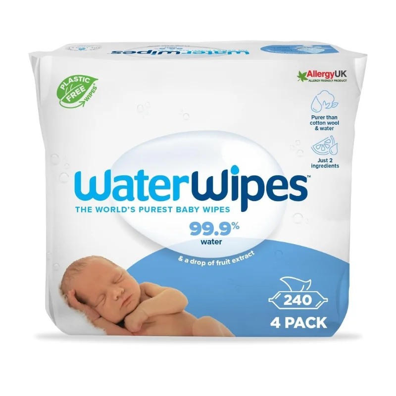 Lingettes WaterWipes Classiques Value Pack 4×60