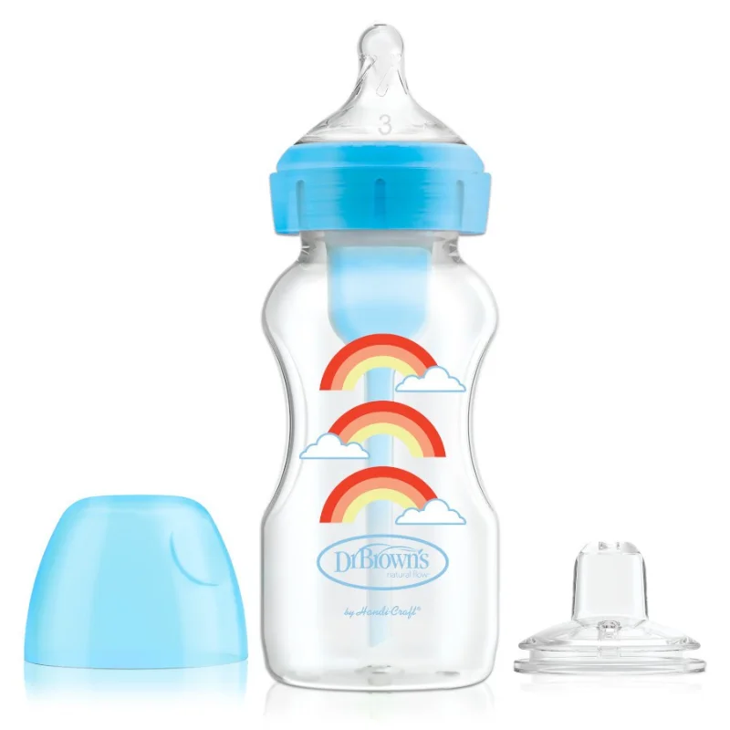 Dr. Brown’s Natural Flow Options+ biberon 270 ml – blue