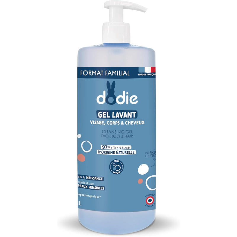 Dodie - Gel lavant 3en1, Dès la naissance, 1L