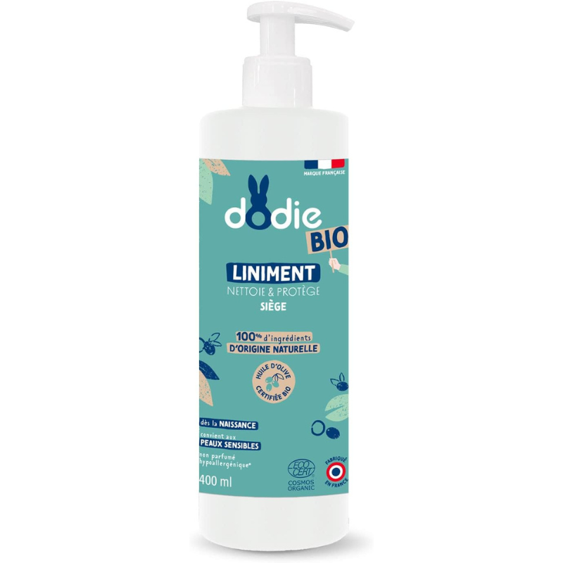 Dodie Liniment Oléo-calcaire Bio - dès la naissance - 400ml