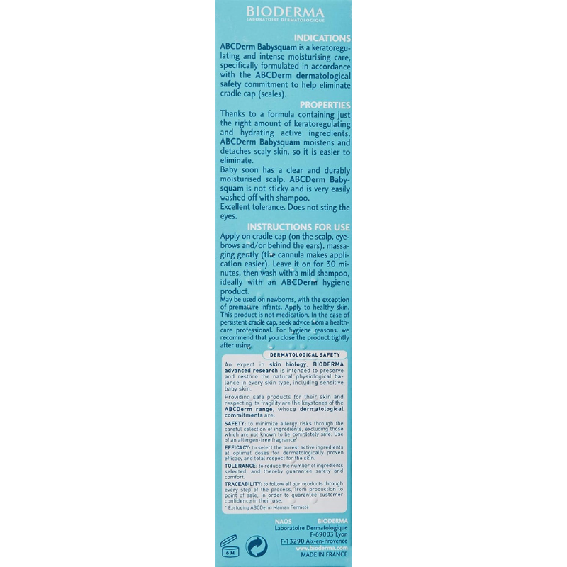 ABCDerm Babysquam Croûtes  de Lait 40 ml