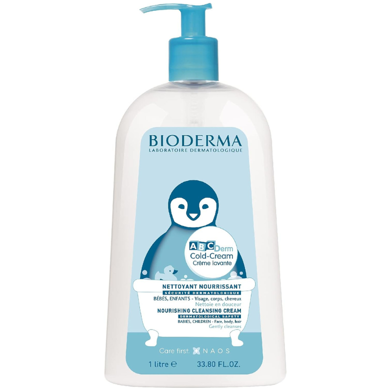 ABCDerm Cold-Cream Crème lavante 1L | Sans savon – Peaux normales à sèches