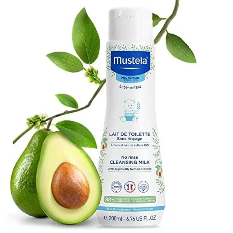Mustela Lait de Toilette sans Rinçage à l’Avocat Bio – 200ml