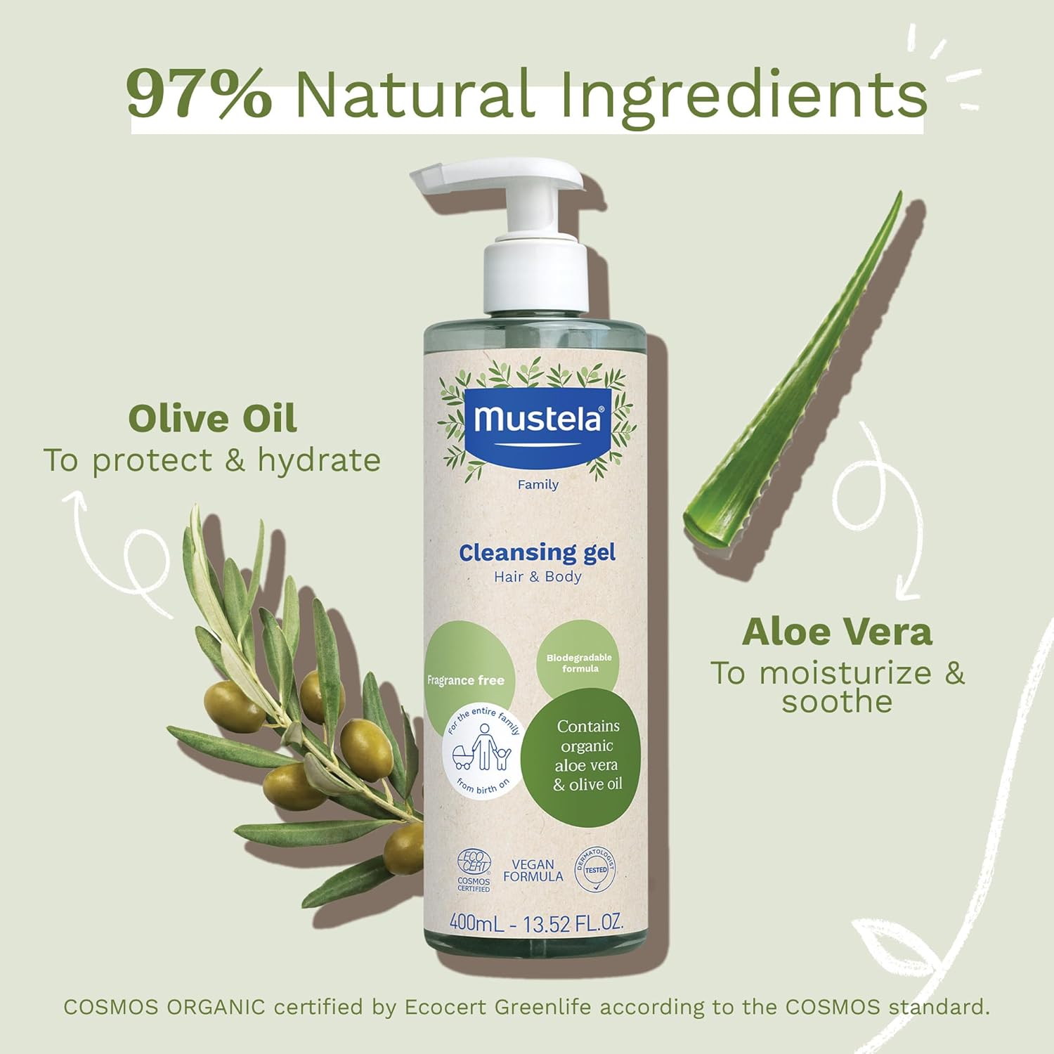Gel Lavant Mustela 400 ml