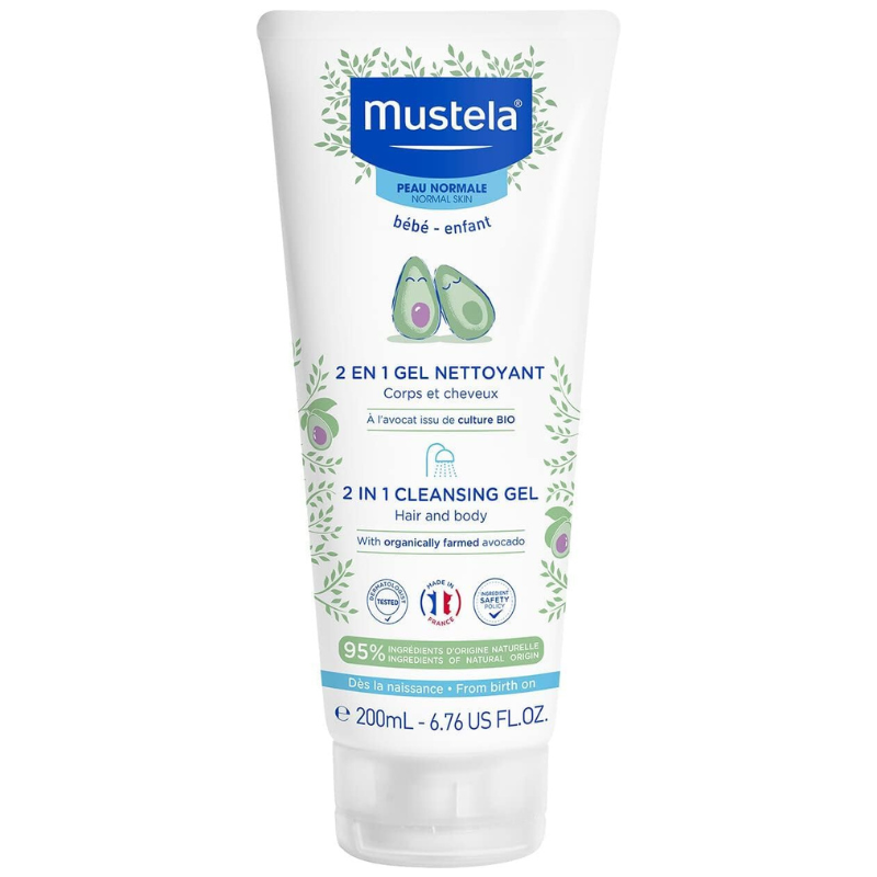 Gel nettoyant 2 en 1 Mustela 200 ml