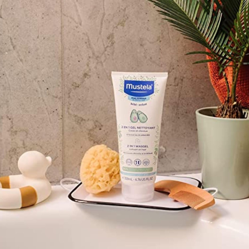 Gel nettoyant 2 en 1 Mustela 200 ml
