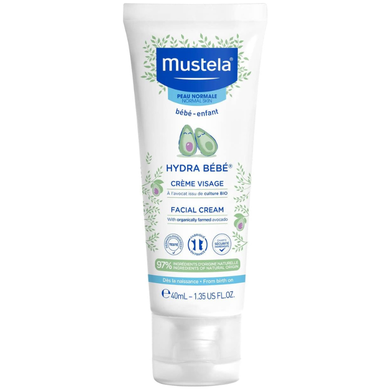 Mustela Hydra Bebe Crème visage dès la naissance 40 ml