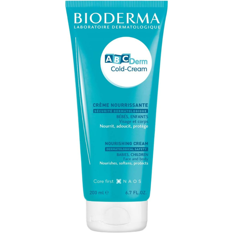 BIODERMA ABCDerm Cold-Cream Crème Corps Nourrit Intensément Protège des Agressions 200 ml