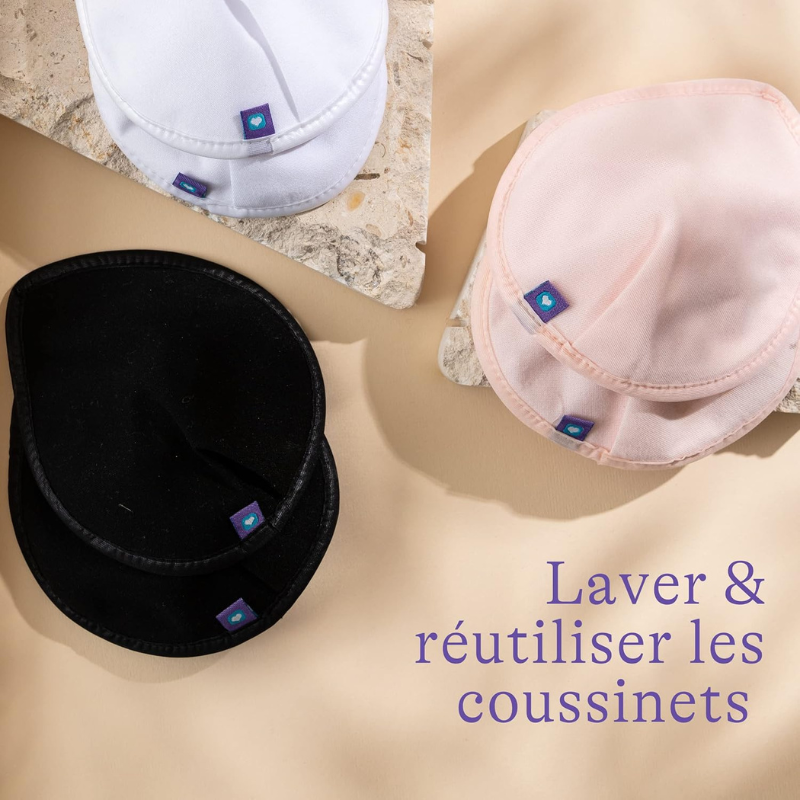 Lansinoh I Coussinets d&#039;allaitement lavables couleurs 8 Pc