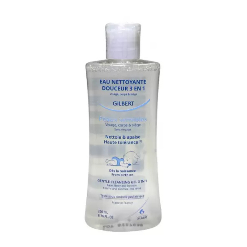 Gilbert Eau Nettoyante Douceur 3en1 Bébé 200ml