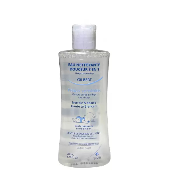 Gilbert Eau Nettoyante Douceur 3en1 Bébé 200ml