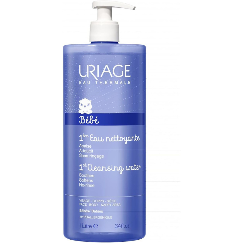 Uriage Bébé 1ère Eau Nettoyant Sans Rinçage 1L