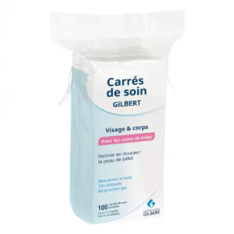 Gilbert Carrés de Soin Visage Et Corps 100 Carrés