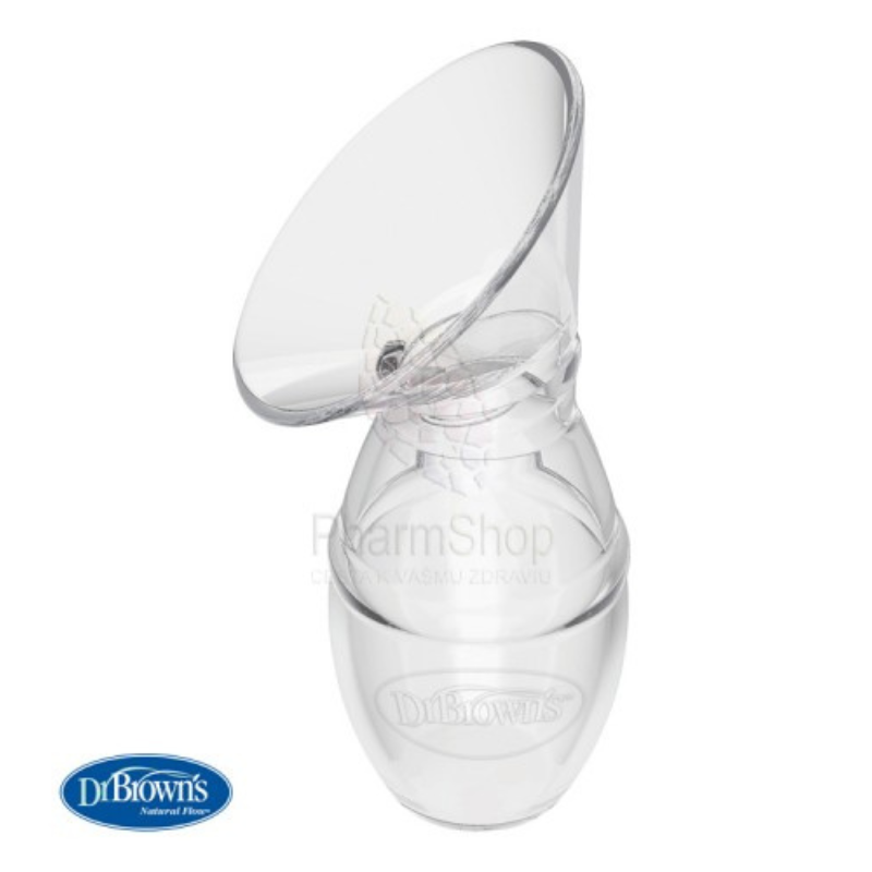 Dr. Brown&#039;s Tire lait en silicone + Biberon 120ml Cole étroit
