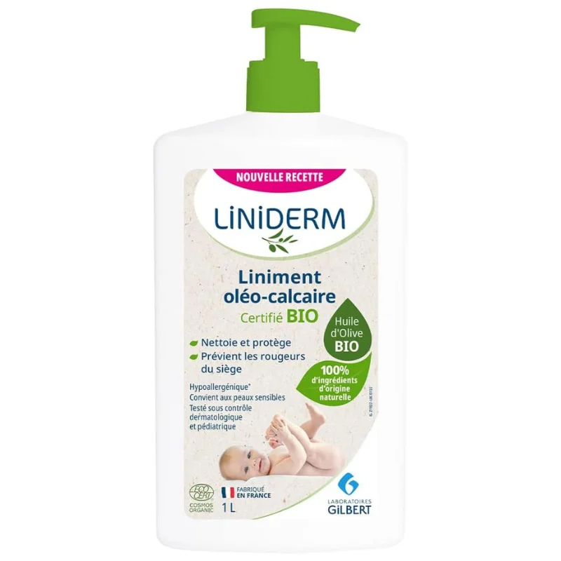 Gilbert Liniderm Liniment Oléo-Calcaire Bio Flacon-Pompe 1L