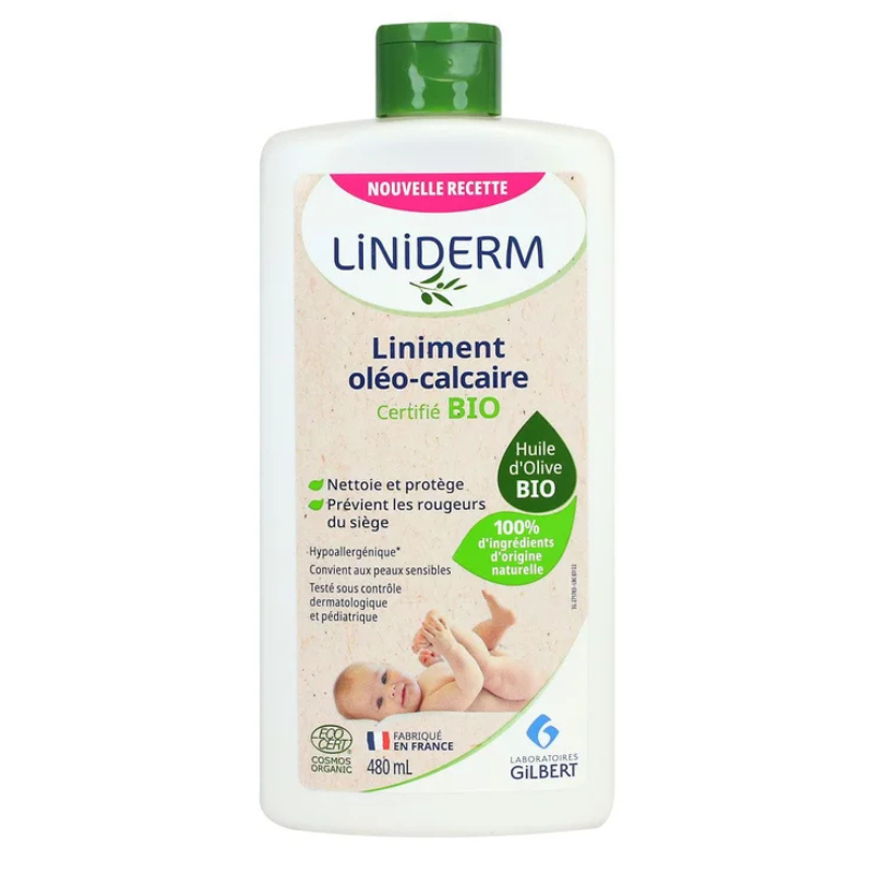 Gilbert Liniderm Liniment Oléo-calcaire bio flacon 480 ml