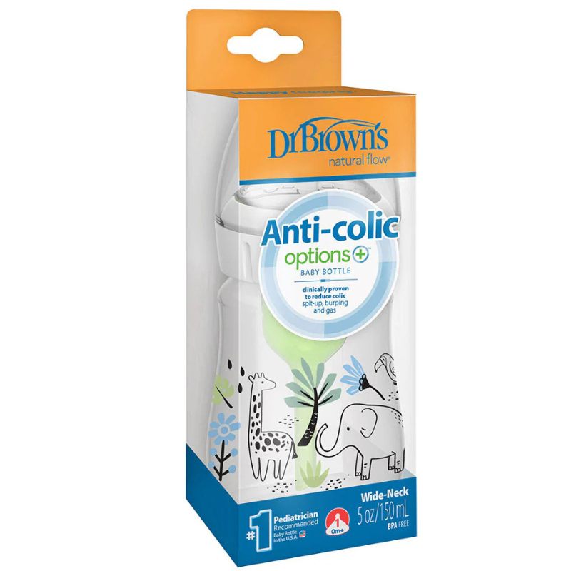 Dr. Brown&#039;s Biberon Anti-Colique Options+ 150ml - Éléphant