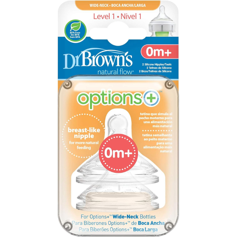 Dr. Brown’s Pack de 2 Tétines Cole large L1 0M+