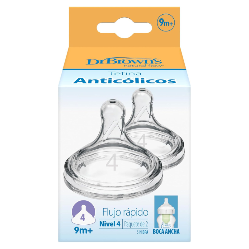 Dr. Brown&#039;s Tétine silicone Options+ Large bouche Niveau 4 +9 mois