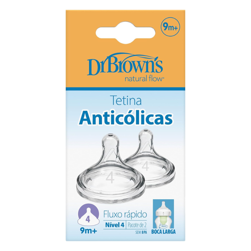 Dr. Brown&#039;s Tétine silicone Options+ Large bouche Niveau 4 +9 mois