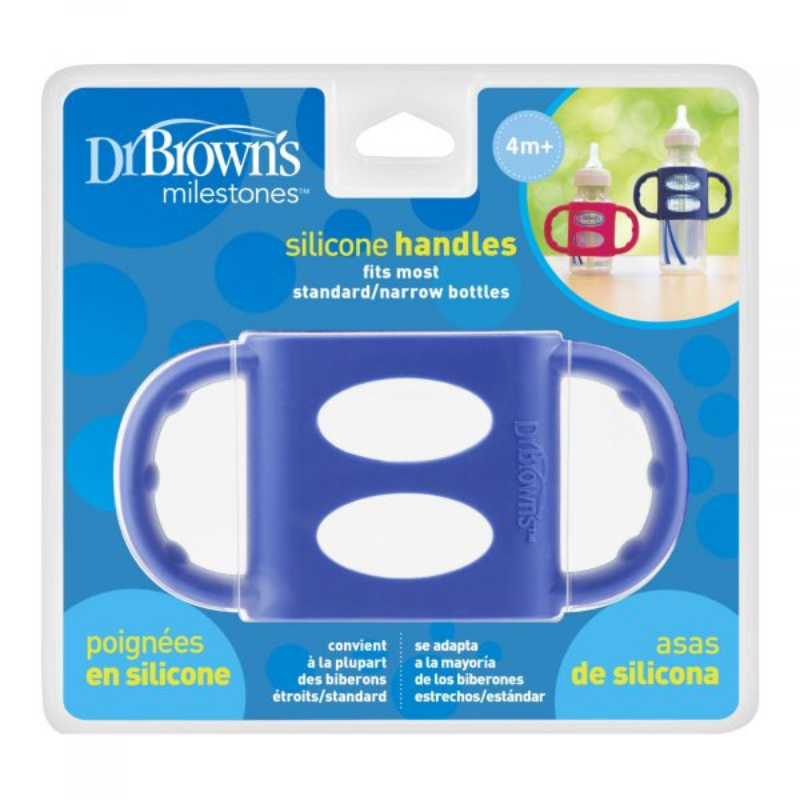 Poignées En Silicone Dr. Brown’s WN Bleu