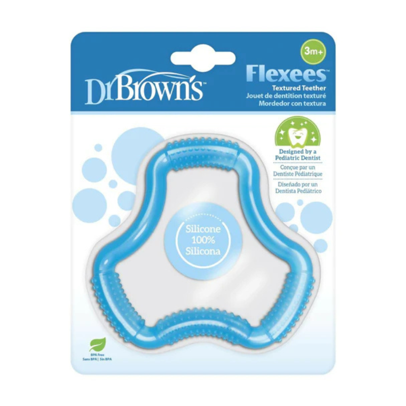 Dr. Brown&#039;s Anneau de dentition Flexees 3M+ - Bleu