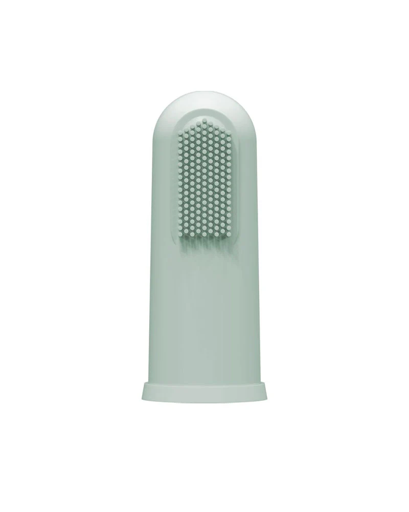 Dr. Brown&#039;s Brosse à dents en silicone avec étui 3M+ - Vert