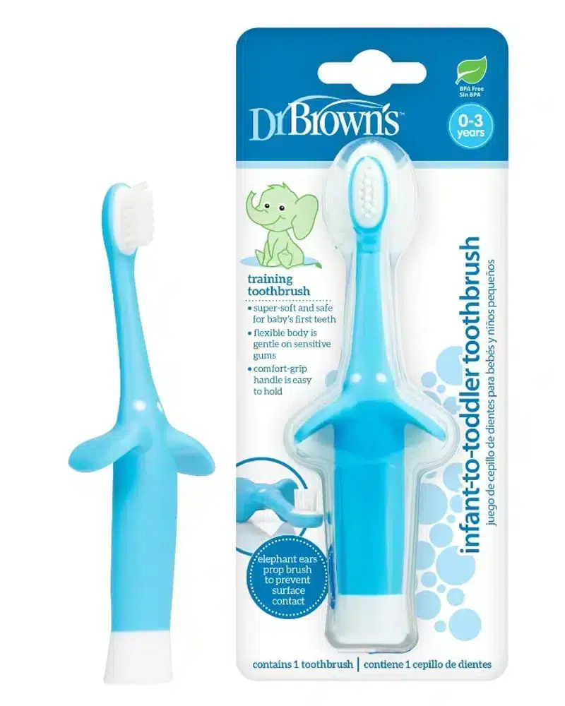 Dr. Brown’s Brosse à dents 0-3A – Bleu