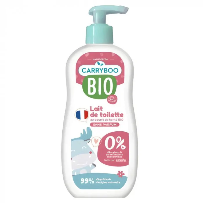 Carryboo Lait de toilette tout doux au beurre de karité bio