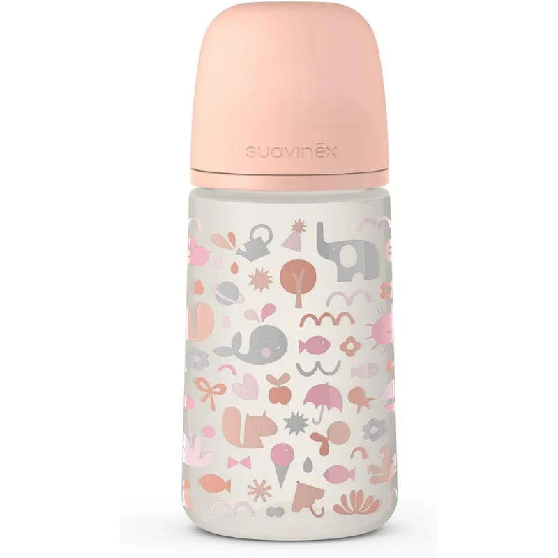 Biberon Memories avec tétine symétrique SX Pro M 270 ml orange