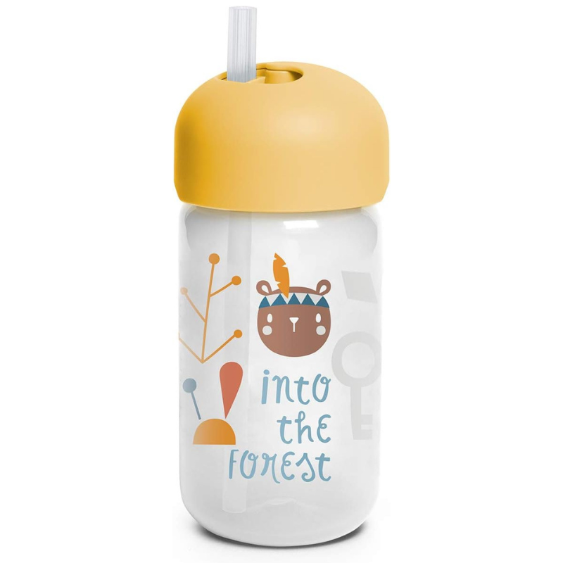 Suavinex Tasse avec paille 340ml - Forêt Jaune