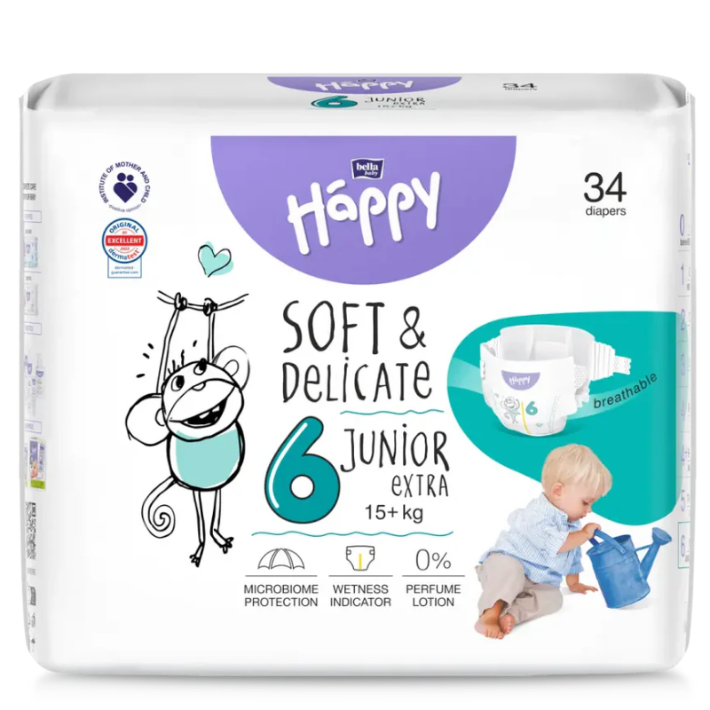 Couches Happy Baby, taille 6 34 pièces