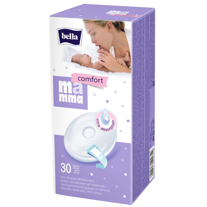 Coussinets d&#039;allaitement Bella Mamma Comfort 30 unités Mauve