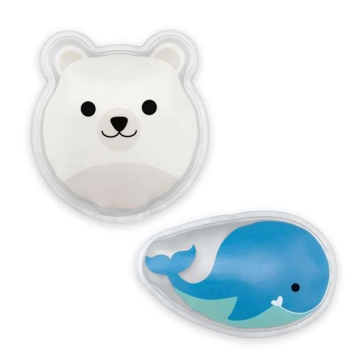 Dr Brown&#039;s Compresse Froide Confort 2 Compresses Ours Polaire et Baleine