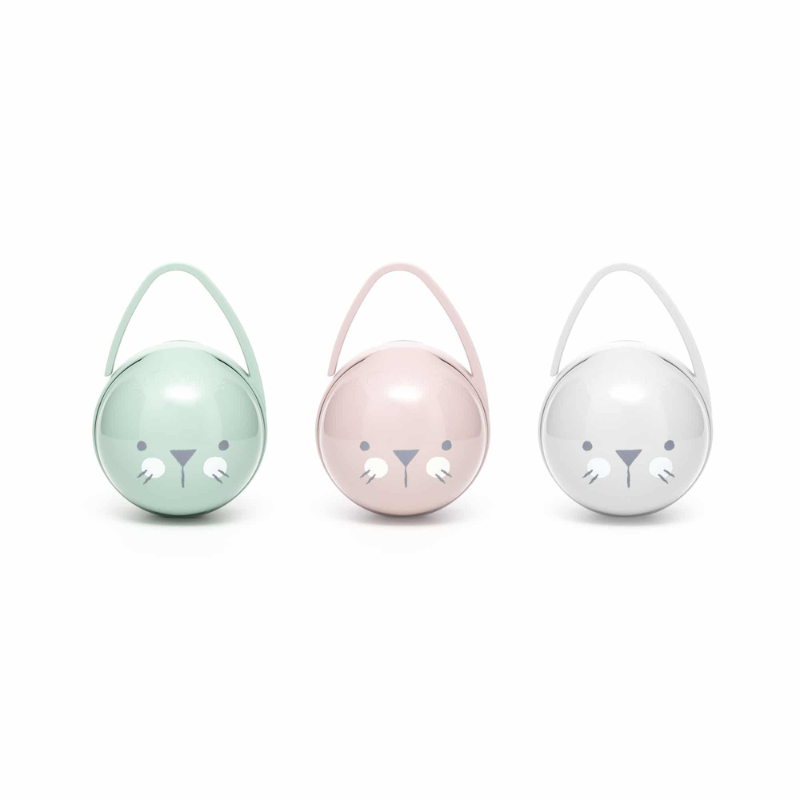 Suavinex Boite à sucettes Duo Hygge Baby Rose