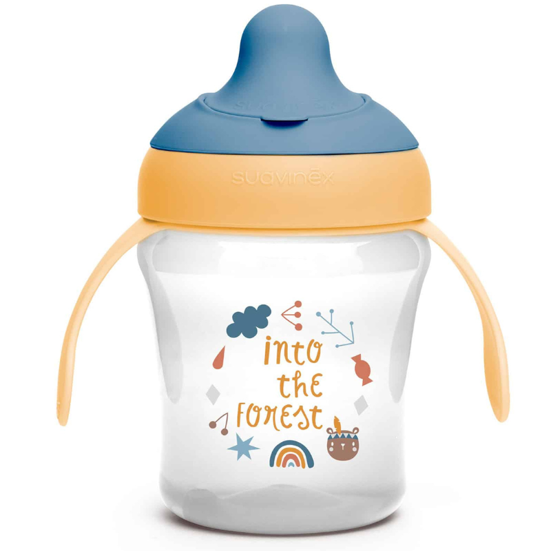 Suavinex Tasse à bec Into the forest Jaune +6m 200ml