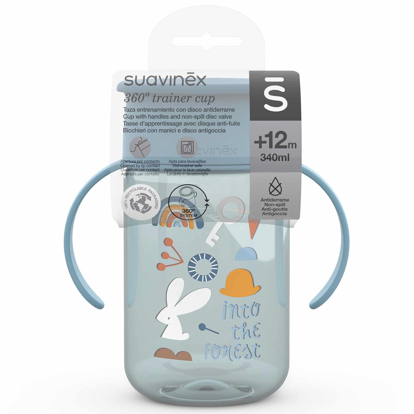 Suavinex Tasse d’apprentissage 360º Bleu +12 mois 340ml