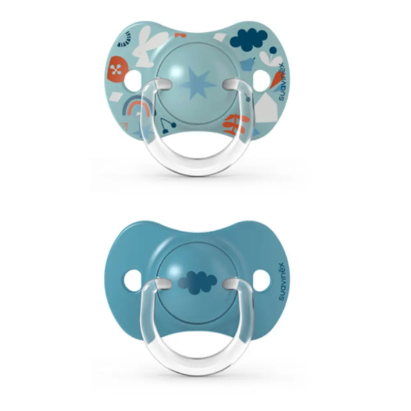 Suavinex 2 sucettes Symétriques SX Pro 6-18 mois Bleu