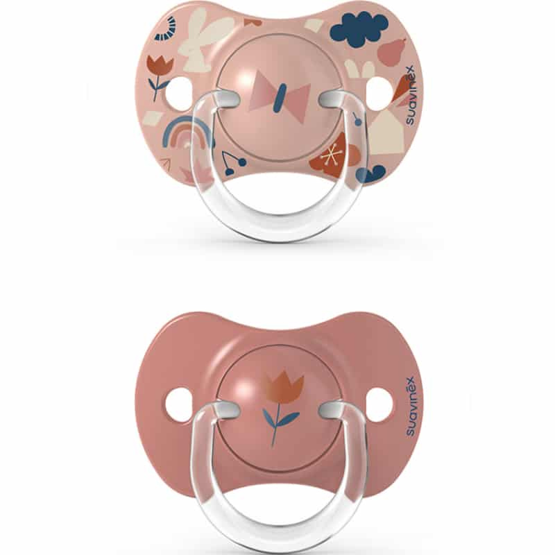 Suavinex 2 sucettes symétriques SX PRO 6-18 mois Rose