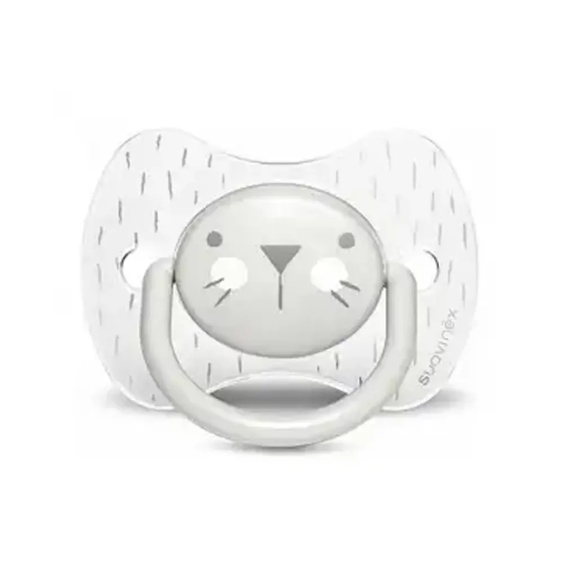 Suavinex Sucette Premium avec Tétine Symétrique en Silicone - 6/18M