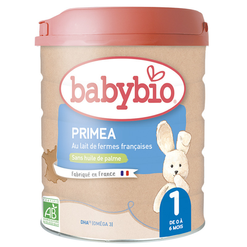 Babybio Lait en poudre 1er âge Primea 1 au lait de vache 800g