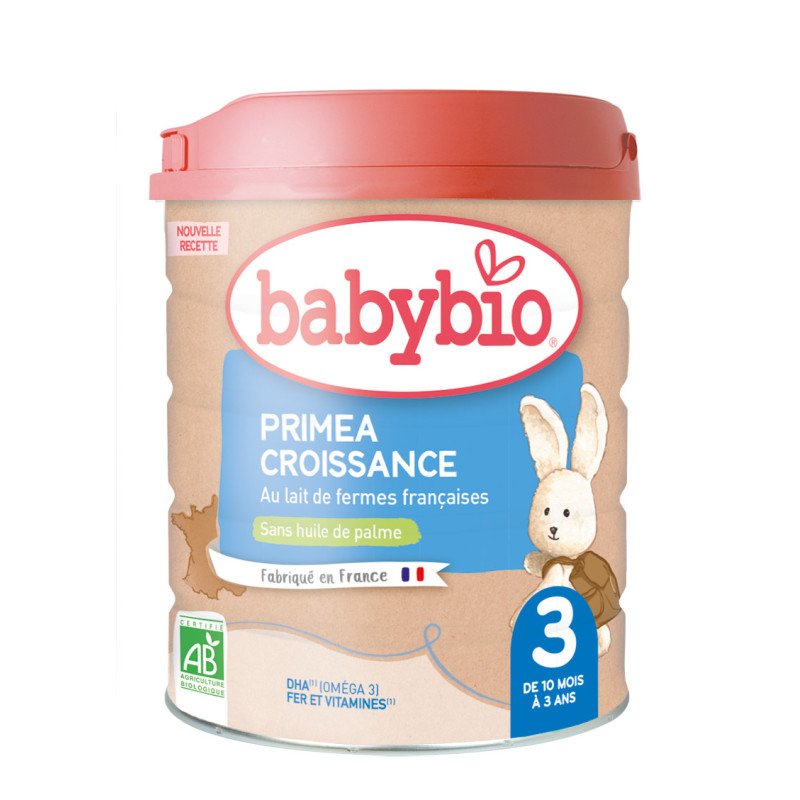 Babybio Lait en poudre 3ème âge au lait de vache bio Primea 3 - 800g