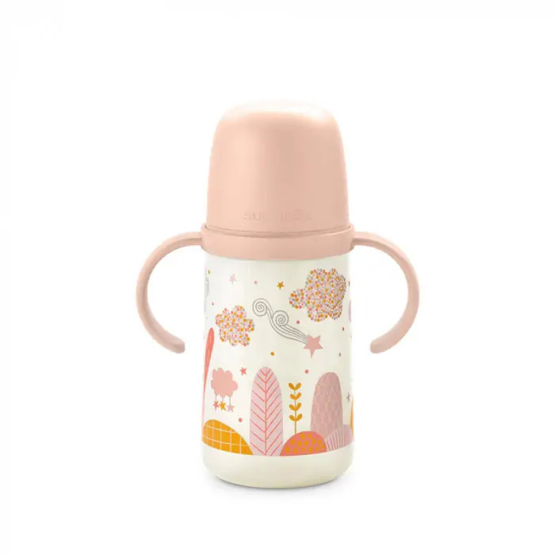Suavinex Biberon &quot;Dreams&quot; Anti-fuites 6m+ avec Poignées 270ml - Rose