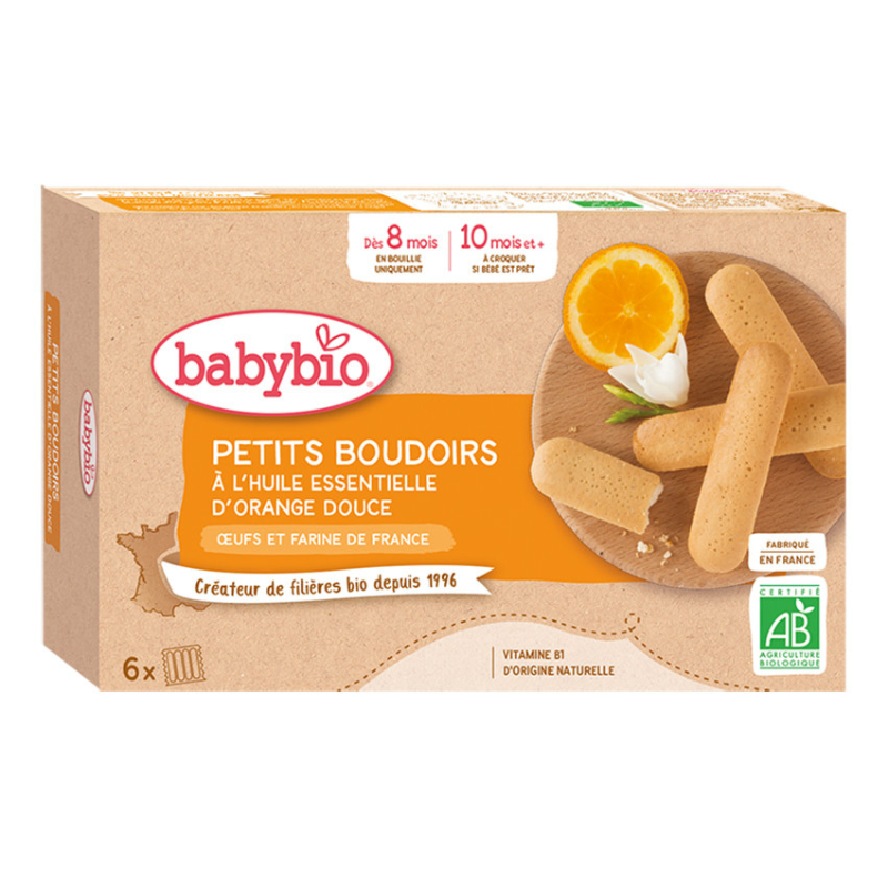 Babybio Boudoirs à l&#039;huile essentielle d&#039;orange douce - x24