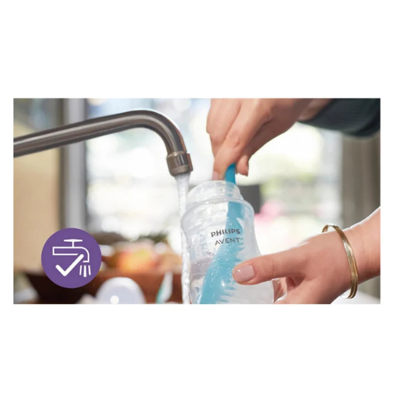 Goupillon pour biberons et tétines – Bleu