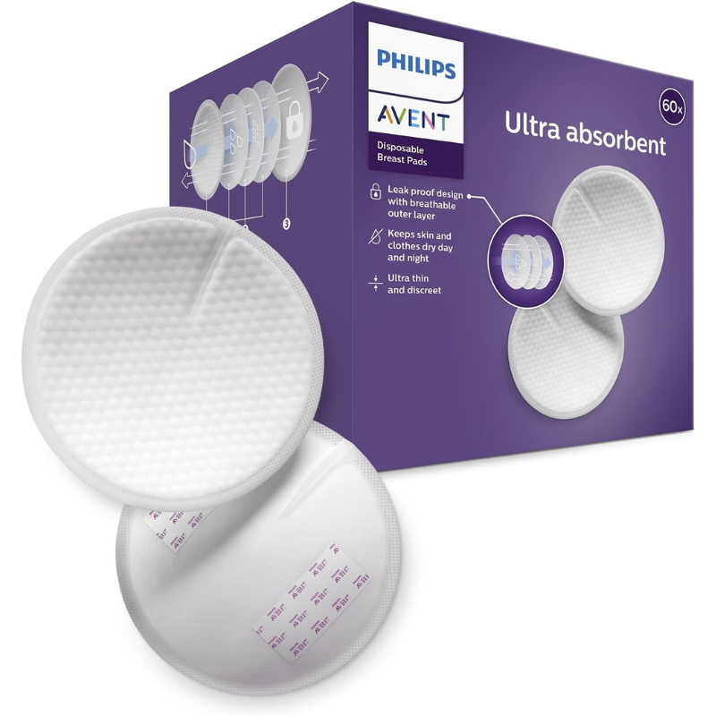 Philips Avent 60 coussinets d&#039;allaitement jetables - jour et nuit
