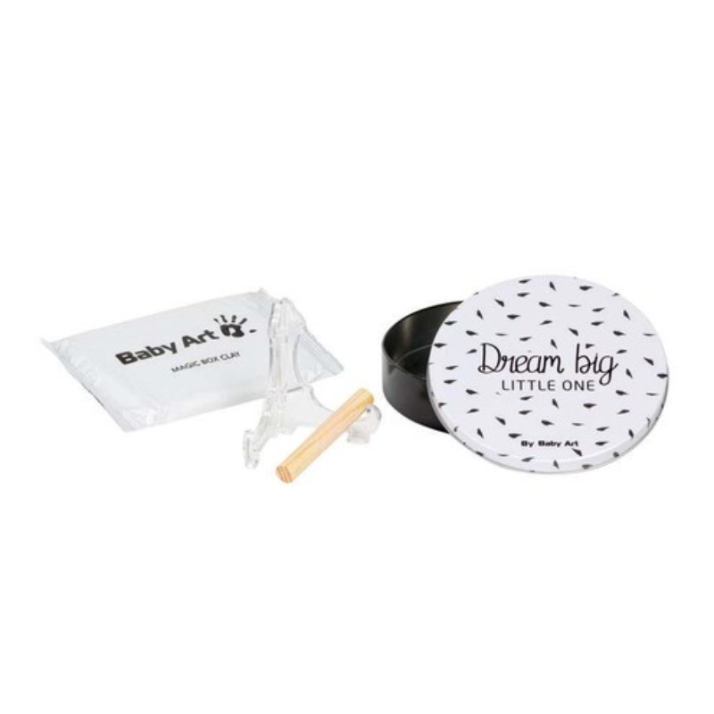 Boîte à empreinte ronde – Noir et blanc