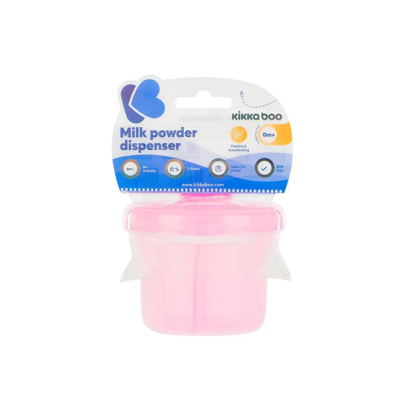 Kikkaboo Boite doseuse de lait Rose