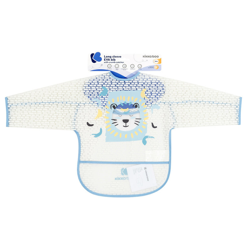 Bavoir manches longues Arty Blue
